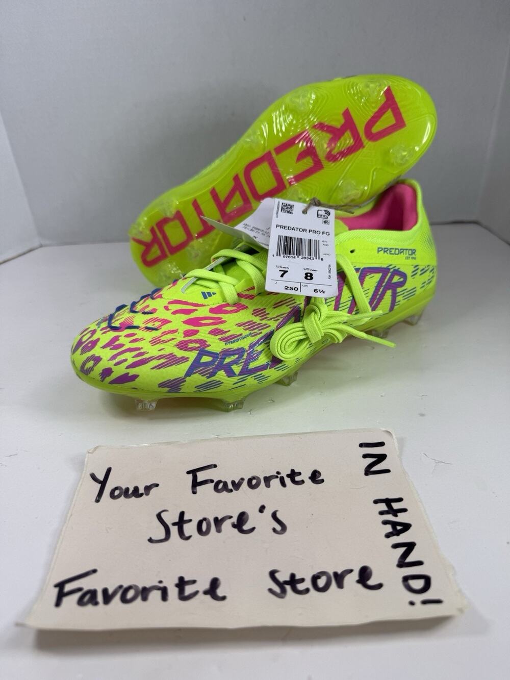 Adidas Predator Pro FG Soccer Cleats Mystic Victory Pack JH6467 Mens Size 7 RARE